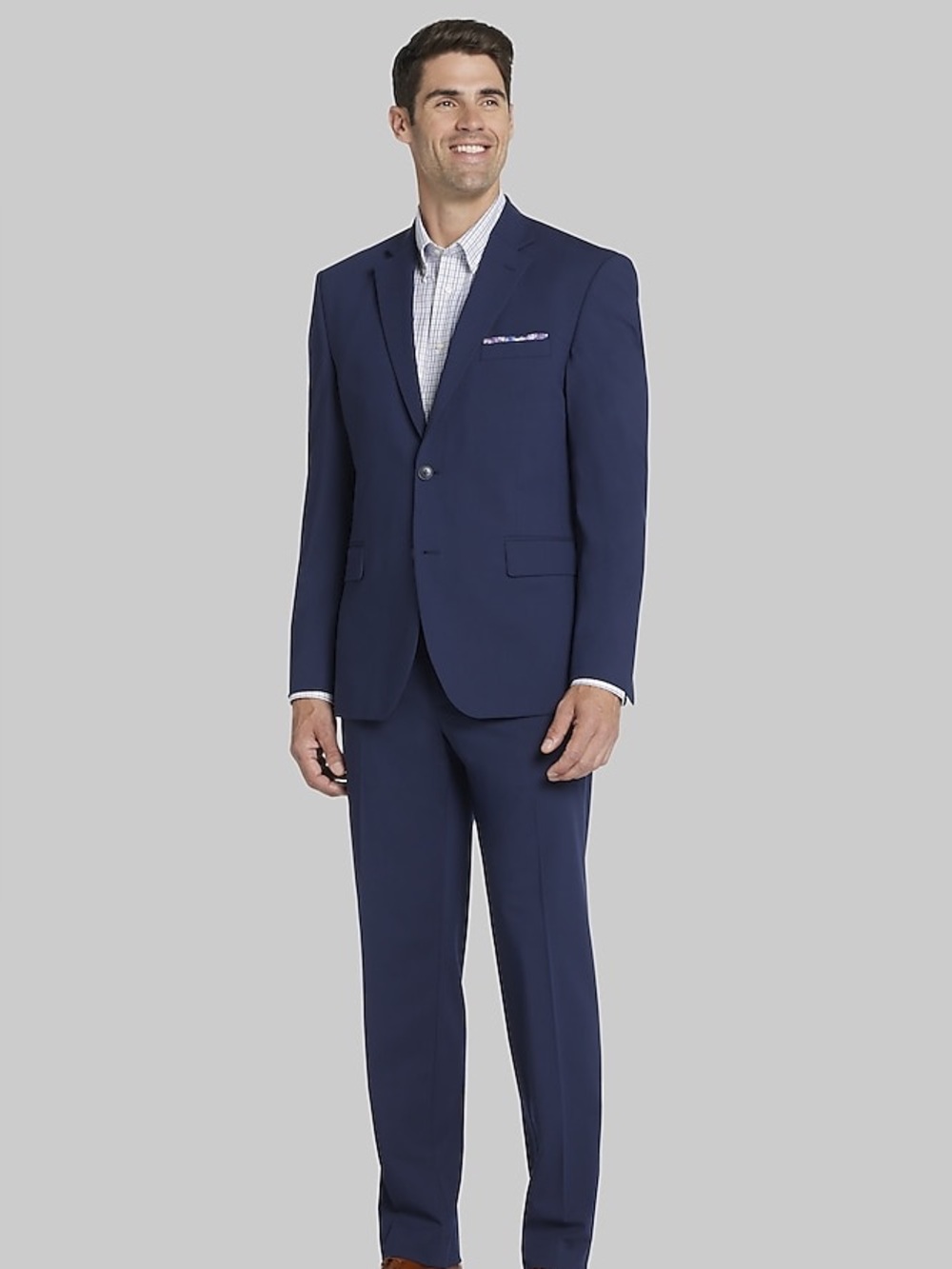 Jos. A. Bank Men's Navy Traveler Tailored Fit Utility Blazer